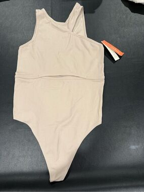 Colsie Women's One-Piece Swimsuit in Light Beige